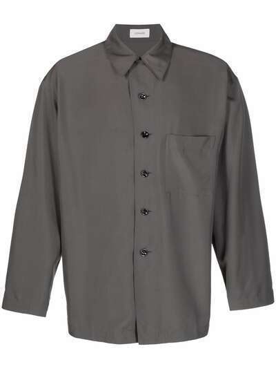 Lemaire шелковая рубашка с нагрудным карманом