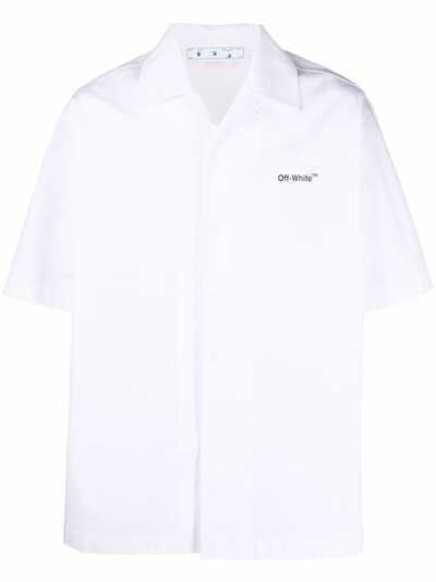 Off-White рубашка с логотипом Caravaggio Arrows