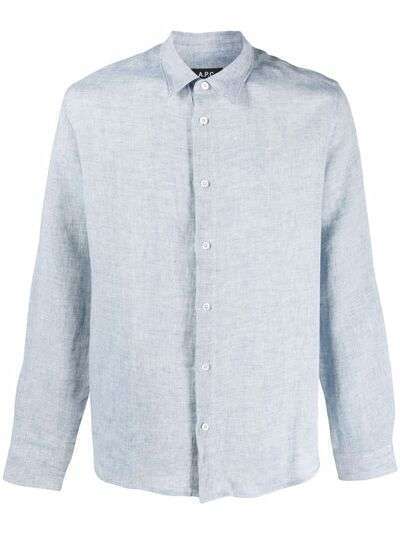 A.P.C. linen long-sleeve shirt