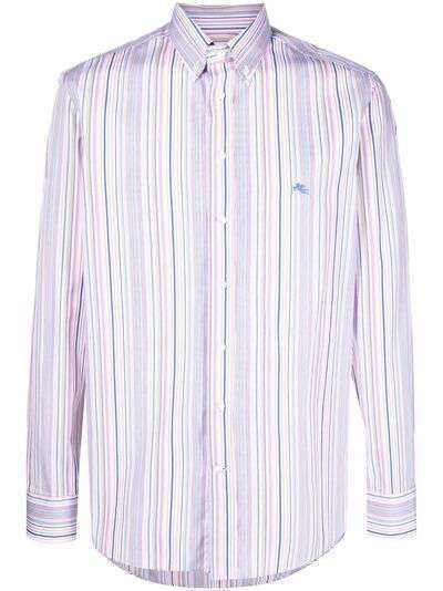 ETRO striped-button-down shirt