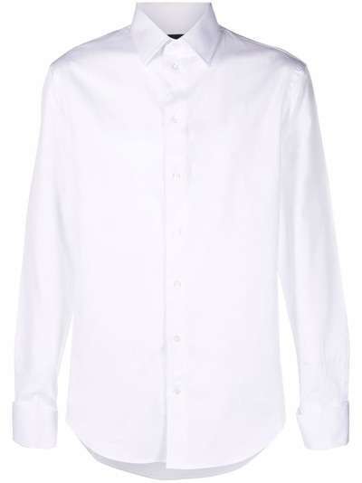 Emporio Armani plain long-sleeve shirt