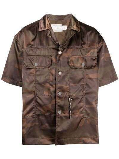 Feng Chen Wang camouflage-print short-sleeved shirt