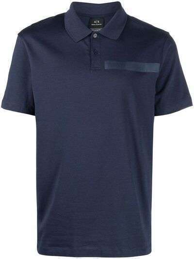 Armani Exchange рубашка поло с короткими рукавами и логотипом