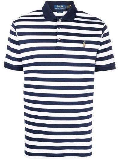 Polo Ralph Lauren полосатая рубашка поло с вышитым логотипом