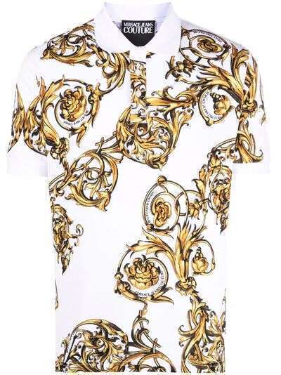 Versace Jeans Couture рубашка поло с принтом Regalia Baroque