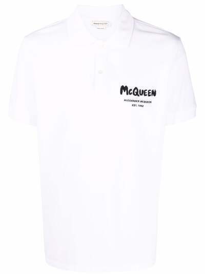 Alexander McQueen рубашка поло с логотипом