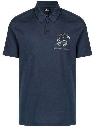 Armani Exchange рубашка поло Eagle с логотипом