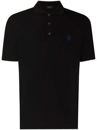 Ermenegildo Zegna рубашка поло с логотипом из коллаборации с Maserati