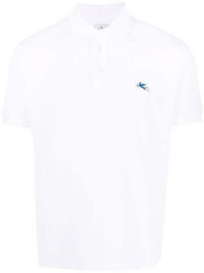 ETRO рубашка поло с вышитым логотипом