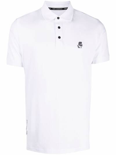 Karl Lagerfeld рубашка поло с логотипом
