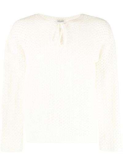 Saint Laurent knitted long-sleeve jumper