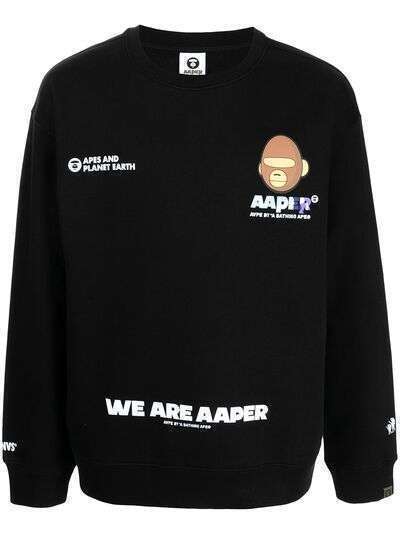 AAPE BY *A BATHING APE® толстовка с логотипом