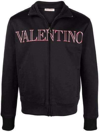 Valentino толстовка на молнии с вышитым логотипом