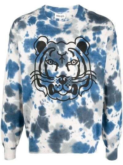 Kenzo tiger print tie-dye sweatshirt