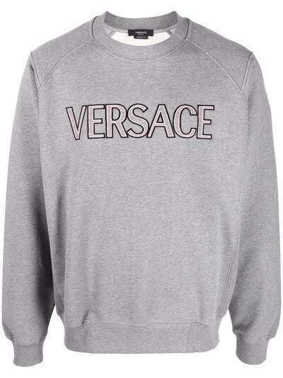 Versace толстовка с вышитым логотипом