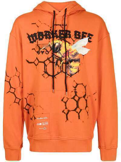 Mauna Kea Workers Bee print hoodie