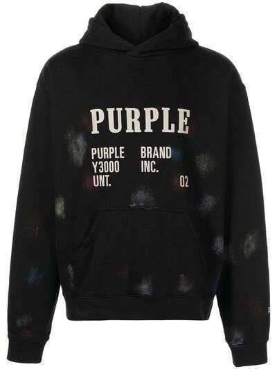 Purple Brand худи Artifact с логотипом