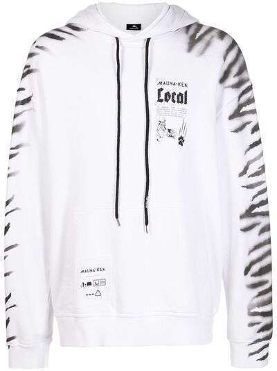 Mauna Kea tiger-print detail hoodie