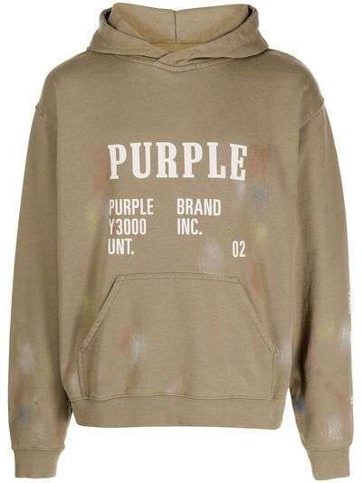 Purple Brand худи с принтом Artifact Silicon