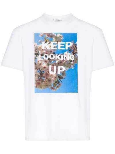 JW Anderson x Gra-T-tude Keep Looking Up print T-shirt