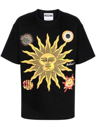 Moschino футболка с принтом Sun Smiley