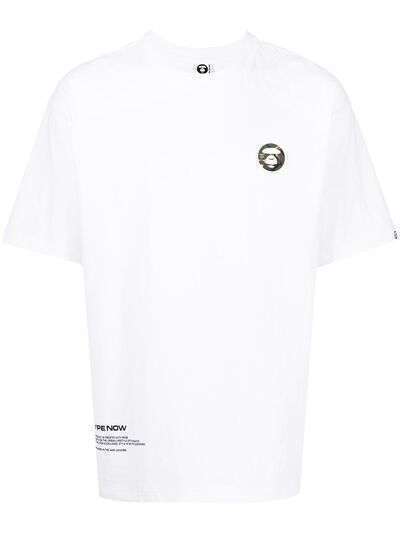 AAPE BY *A BATHING APE® logo-print cotton T-Shirt