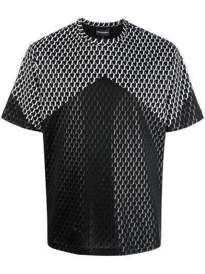 Emporio Armani geometric crew-neck T-shirt