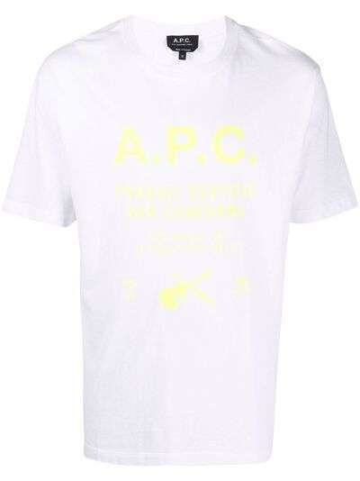 A.P.C. футболка с логотипом