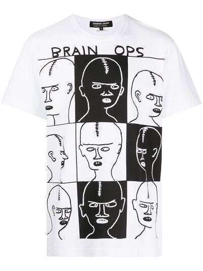 Comme Des Garçons Homme Deux футболка Brain Ops с графичным принтом