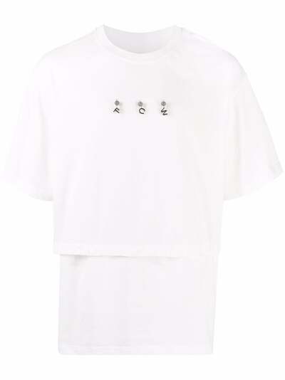 Feng Chen Wang многослойная футболка с логотипом