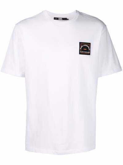 Karl Lagerfeld футболка Athleisure с нашивкой-логотипом