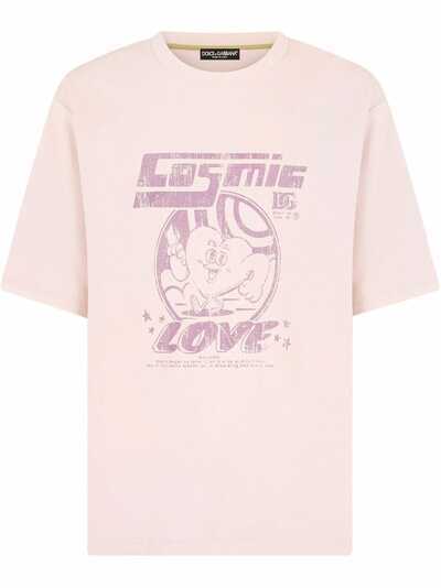 Dolce & Gabbana футболка с принтом Cosmic Love