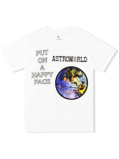 Travis Scott футболка Astroworld Happy Face