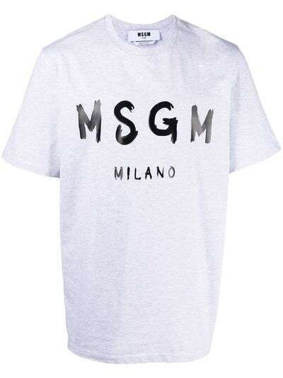 MSGM футболка с логотипом