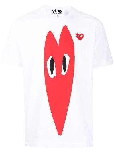 Comme Des Garçons Play футболка с принтом