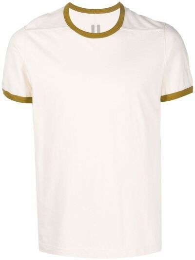 Rick Owens футболка с контрастной отделкой