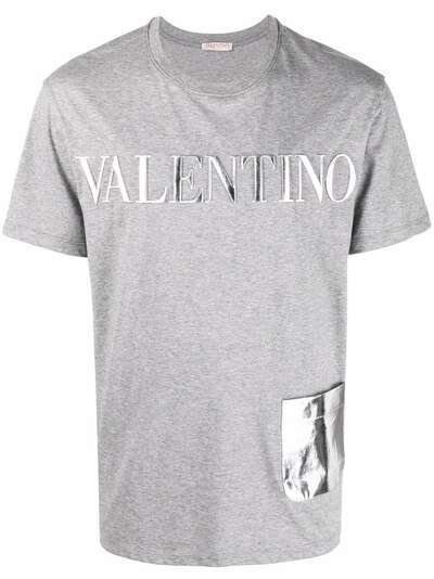 Valentino футболка с тисненым логотипом