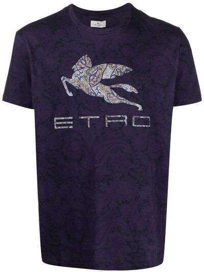 ETRO paisley logo-print T-shirt