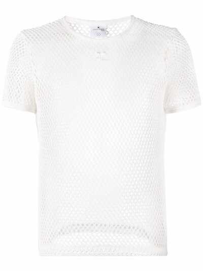 Courrèges sheer mesh T-shirt