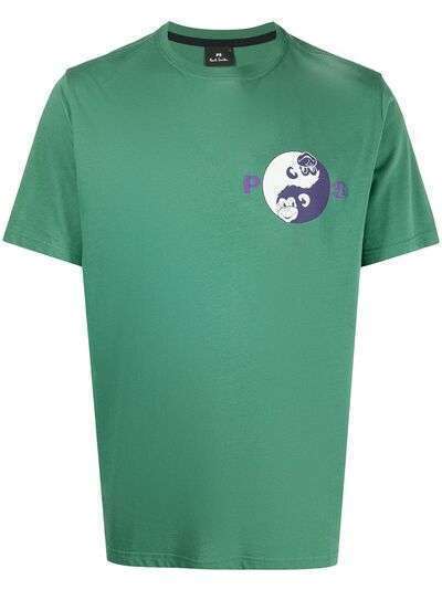 PS Paul Smith футболка с принтом Yin & Yang Monkey