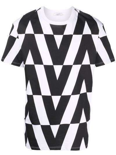 Valentino футболка с принтом Optical V