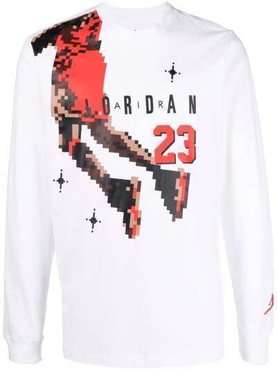 Jordan футболка с длинными рукавами и графичным принтом