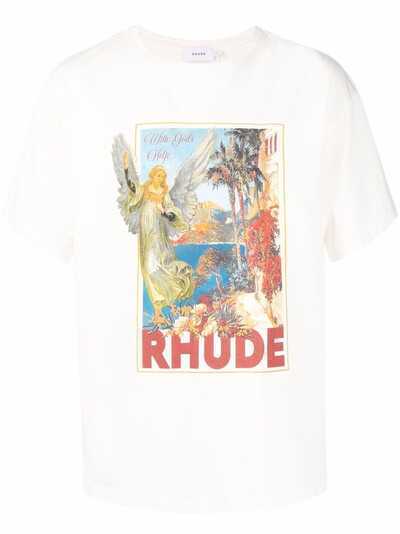 Rhude graphic-print cotton T-shirt