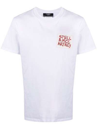 Stella McCartney футболка с нашивкой-логотипом из коллаборации с Ed Curtis
