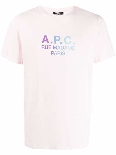 A.P.C. футболка с логотипом