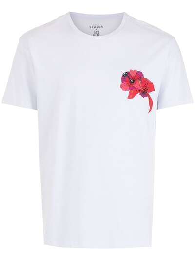 Amir Slama футболка с цветочным принтом