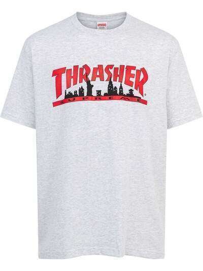 Supreme футболка из коллаборации с Thrasher
