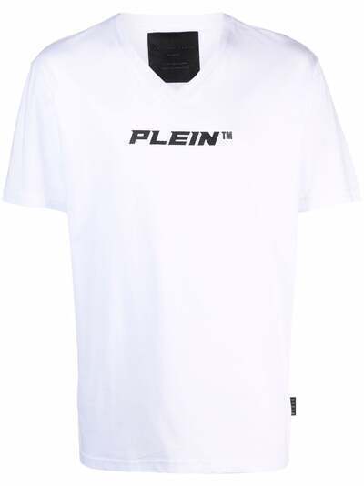 Philipp Plein футболка с V-образным вырезом и логотипом
