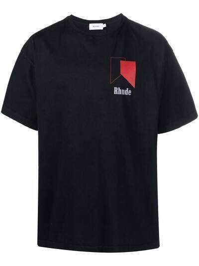 Rhude logo-print oversized T-shirt