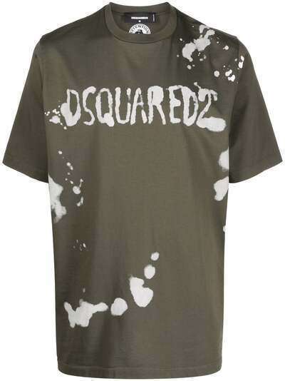 Dsquared2 футболка с эффектом разбрызганной краски